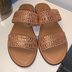 NWT A New Day Kersha sandals in rose gold. 7.5